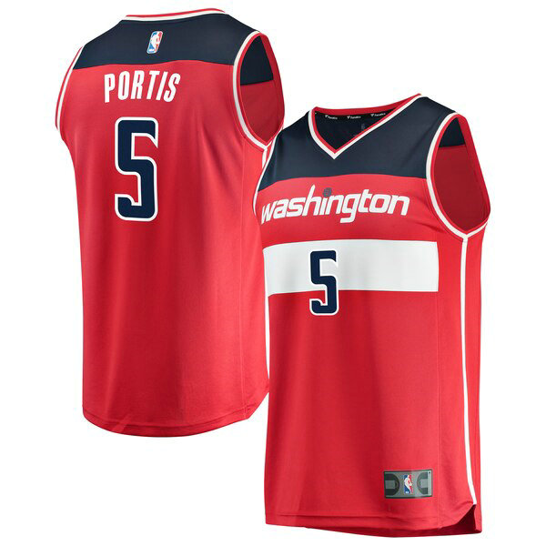 Maillot Washington Wizards Homme Bobby Portis 5 Icon Edition Rouge